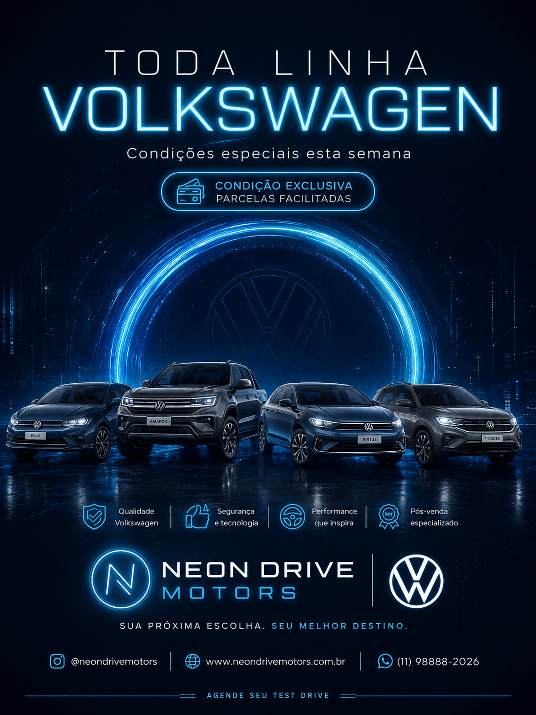 Neon Drive Motors — Toda Linha Volkswagen